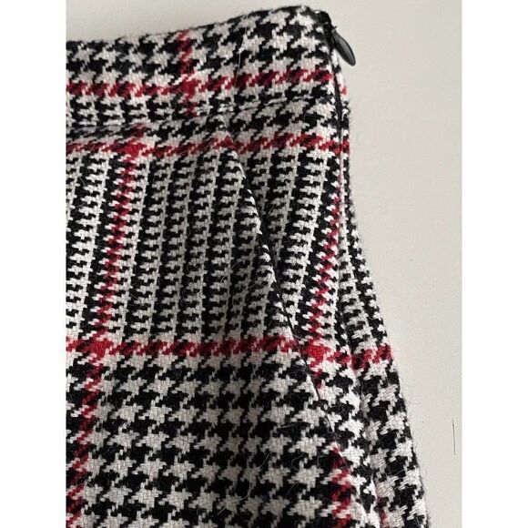 Forever 21 Juniors Sz 26 Mini Skirt Multicolor Houndstooth Plaid With Pockets - Picture 3 of 8